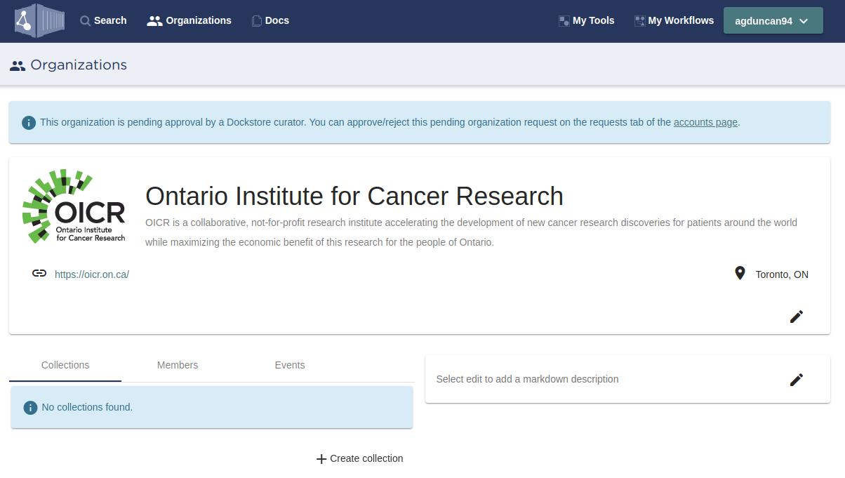 Pending Organization