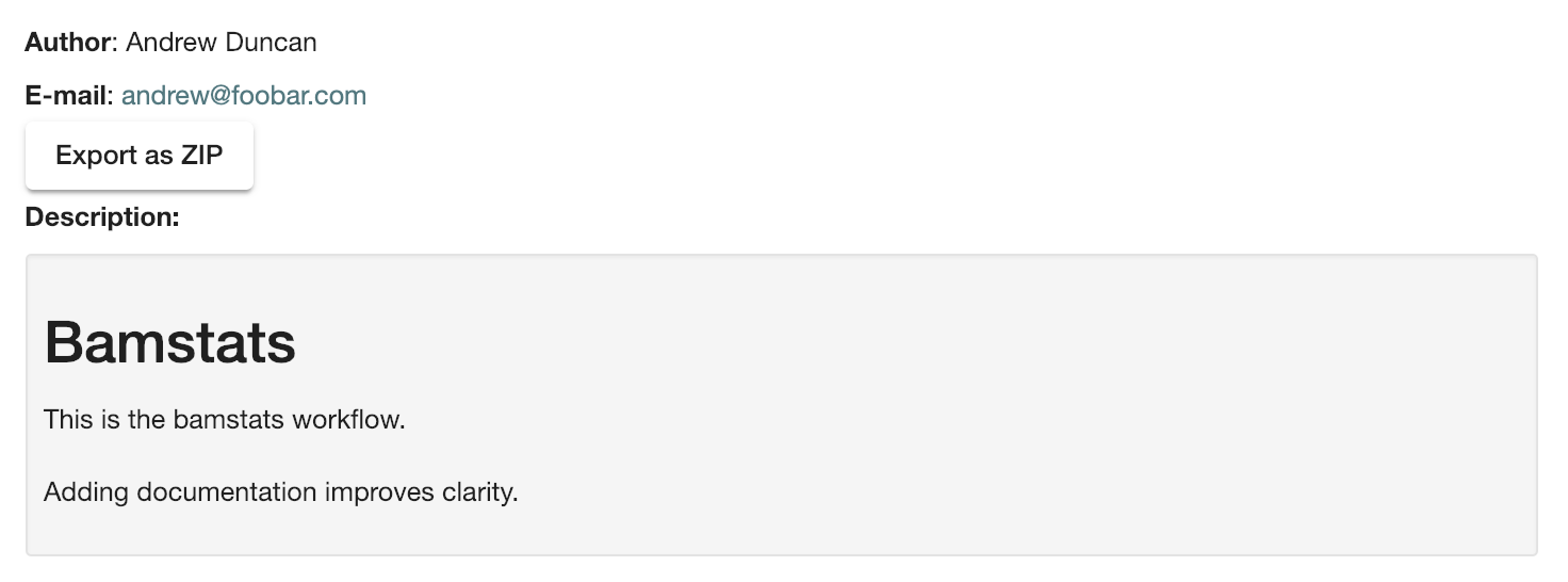 Screenshot of how the WDL metadata shows up.